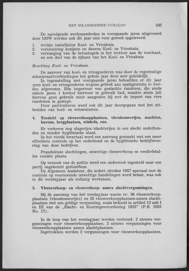 Verslag van de toestand van het eilandgebied Curacao 1959 - Page 105