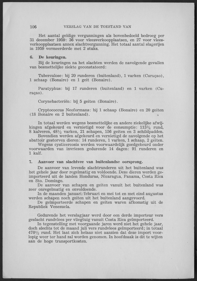 Verslag van de toestand van het eilandgebied Curacao 1959 - Page 106