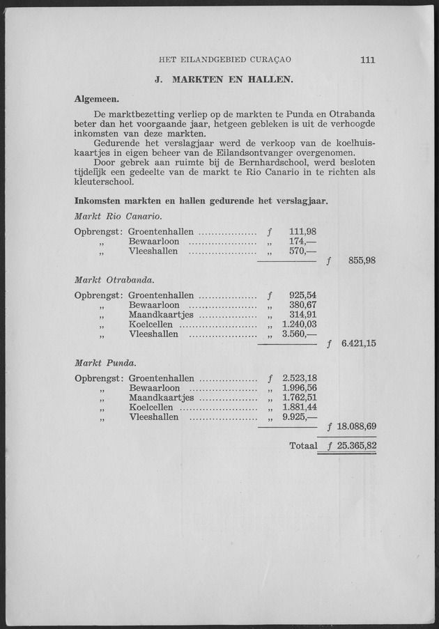 Verslag van de toestand van het eilandgebied Curacao 1959 - Page 111