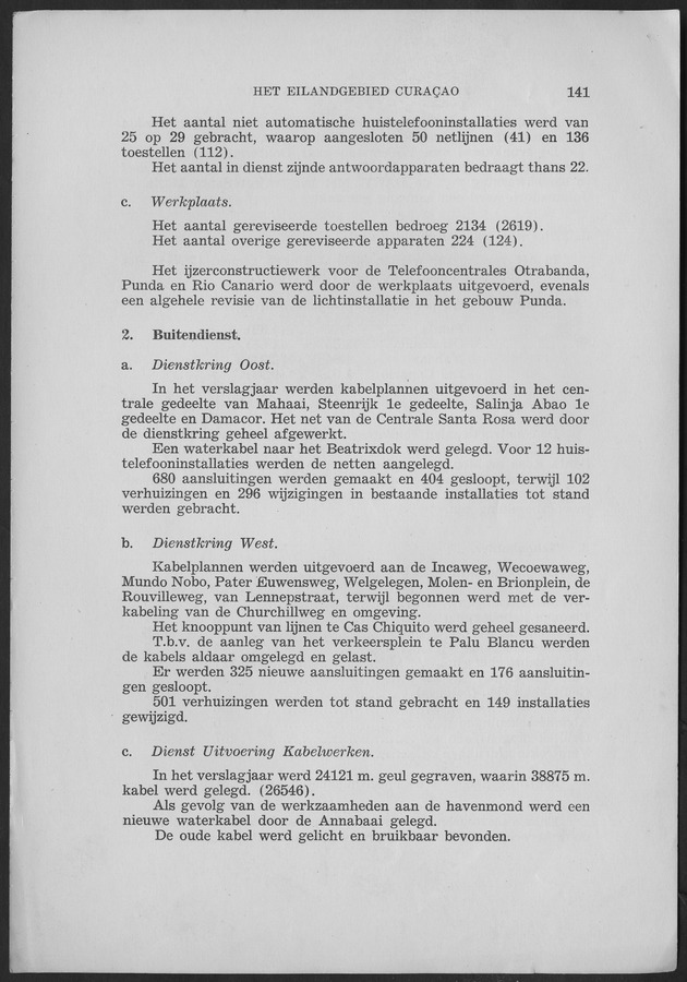 Verslag van de toestand van het eilandgebied Curacao 1959 - Page 141