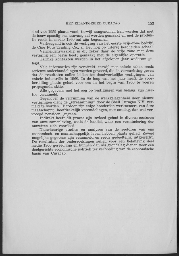 Verslag van de toestand van het eilandgebied Curacao 1959 - Page 153