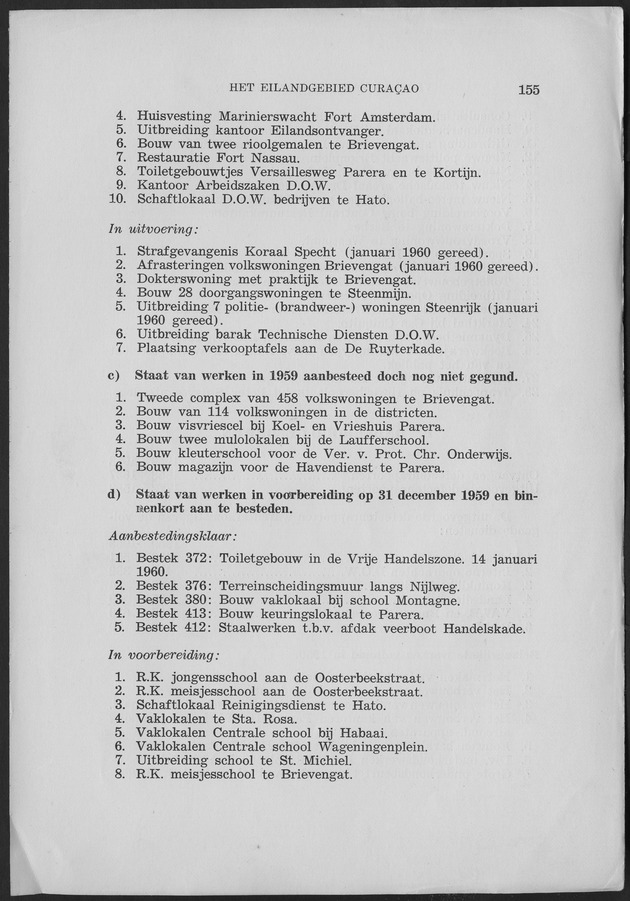 Verslag van de toestand van het eilandgebied Curacao 1959 - Page 155