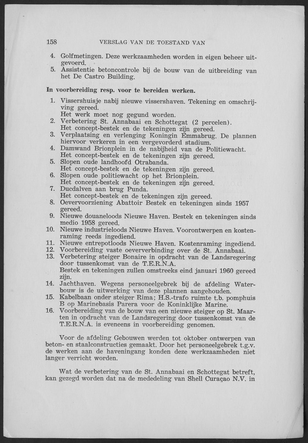 Verslag van de toestand van het eilandgebied Curacao 1959 - Page 158