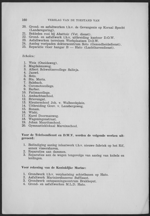 Verslag van de toestand van het eilandgebied Curacao 1959 - Page 160