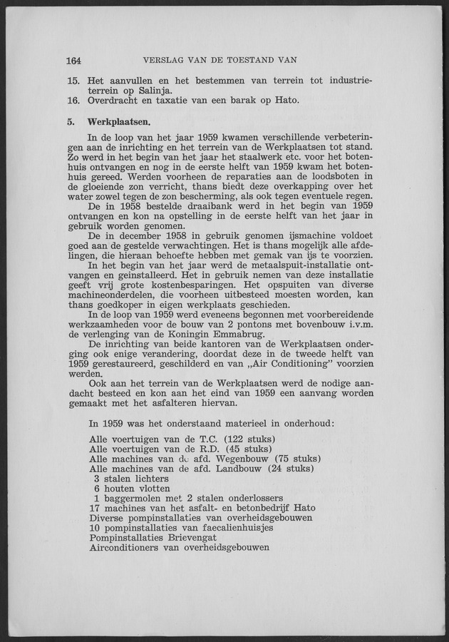 Verslag van de toestand van het eilandgebied Curacao 1959 - Page 164