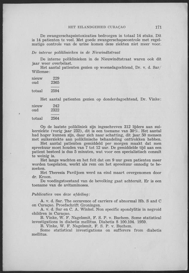 Verslag van de toestand van het eilandgebied Curacao 1959 - Page 171