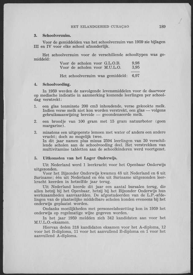 Verslag van de toestand van het eilandgebied Curacao 1959 - Page 189