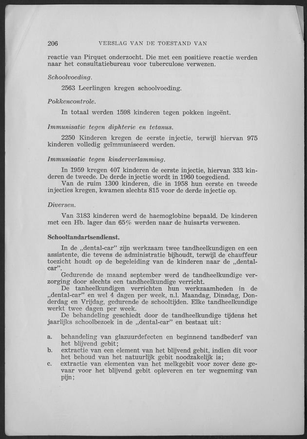 Verslag van de toestand van het eilandgebied Curacao 1959 - Page 206