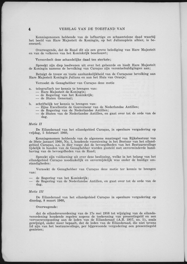 Verslag van de toestand van het eilandgebied Curacao 1960 - Page 4
