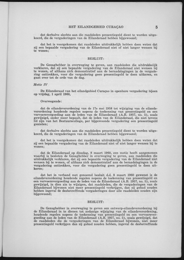 Verslag van de toestand van het eilandgebied Curacao 1960 - Page 5