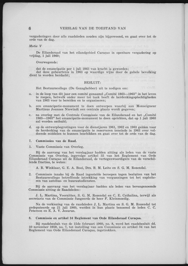 Verslag van de toestand van het eilandgebied Curacao 1960 - Page 6