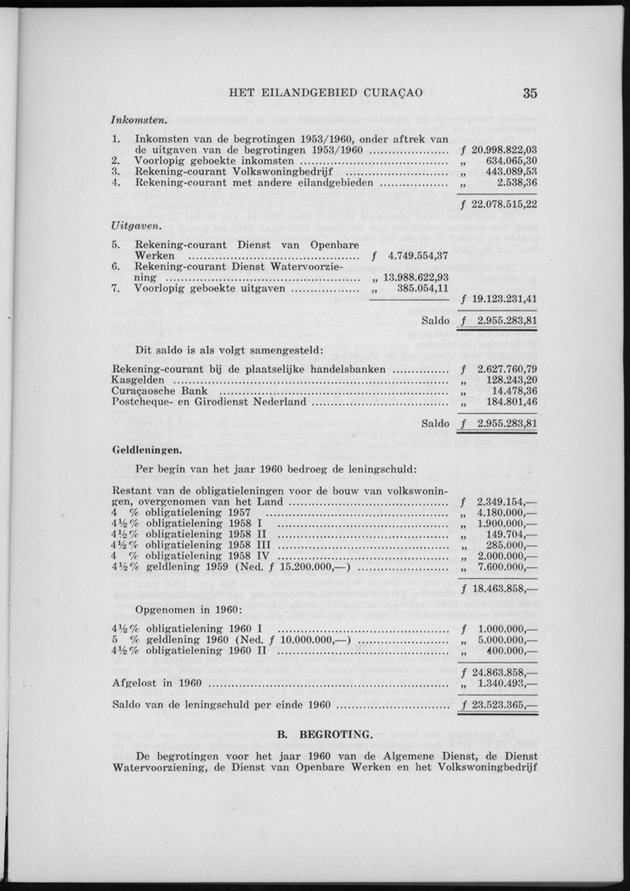 Verslag van de toestand van het eilandgebied Curacao 1960 - Page 35