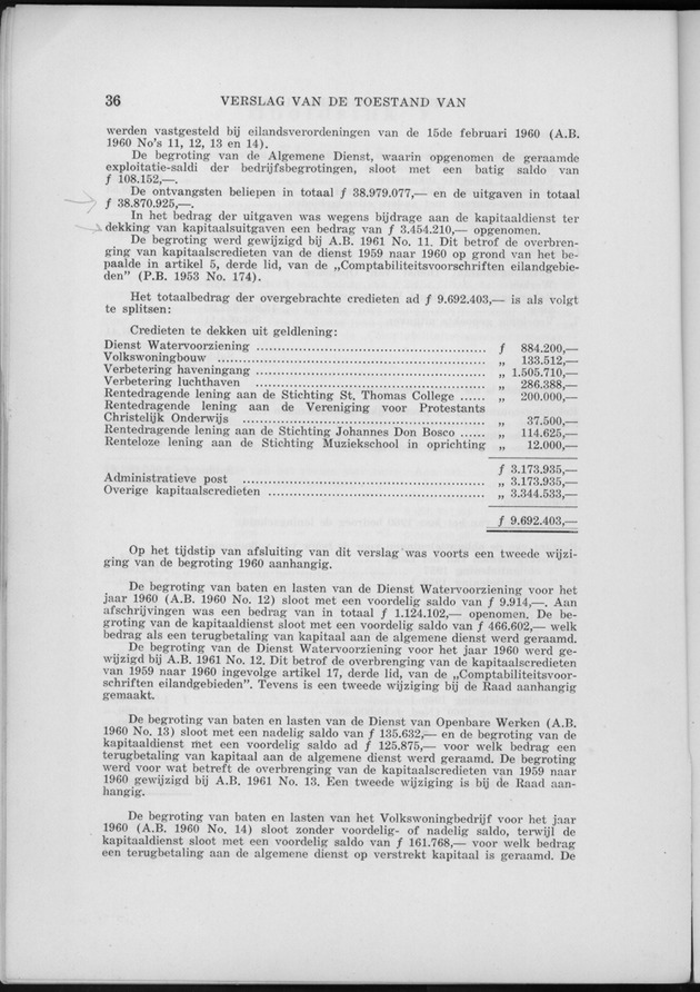 Verslag van de toestand van het eilandgebied Curacao 1960 - Page 36