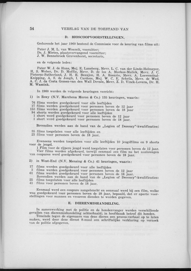 Verslag van de toestand van het eilandgebied Curacao 1960 - Page 54