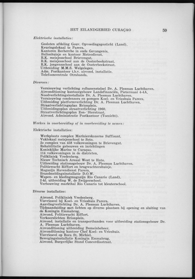 Verslag van de toestand van het eilandgebied Curacao 1960 - Page 59