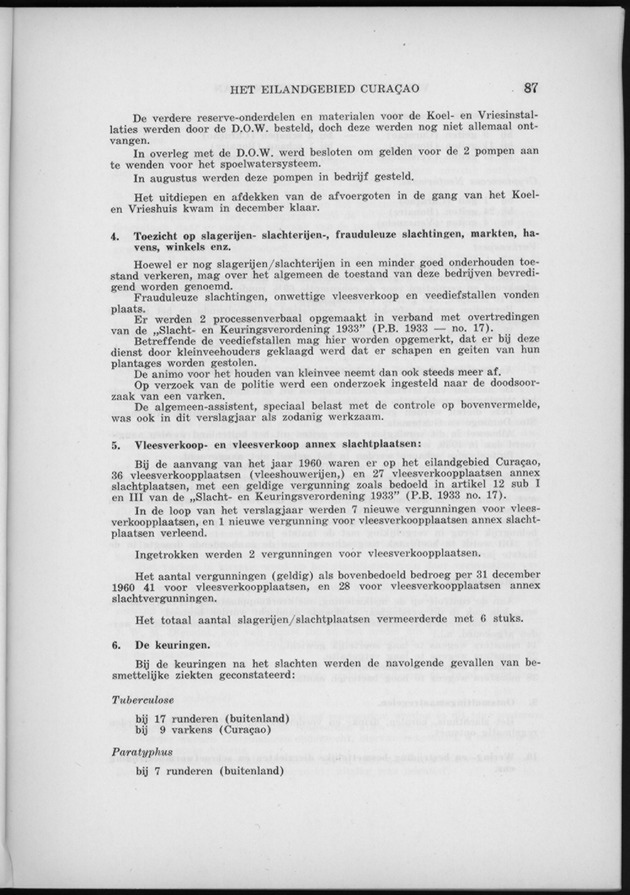 Verslag van de toestand van het eilandgebied Curacao 1960 - Page 87