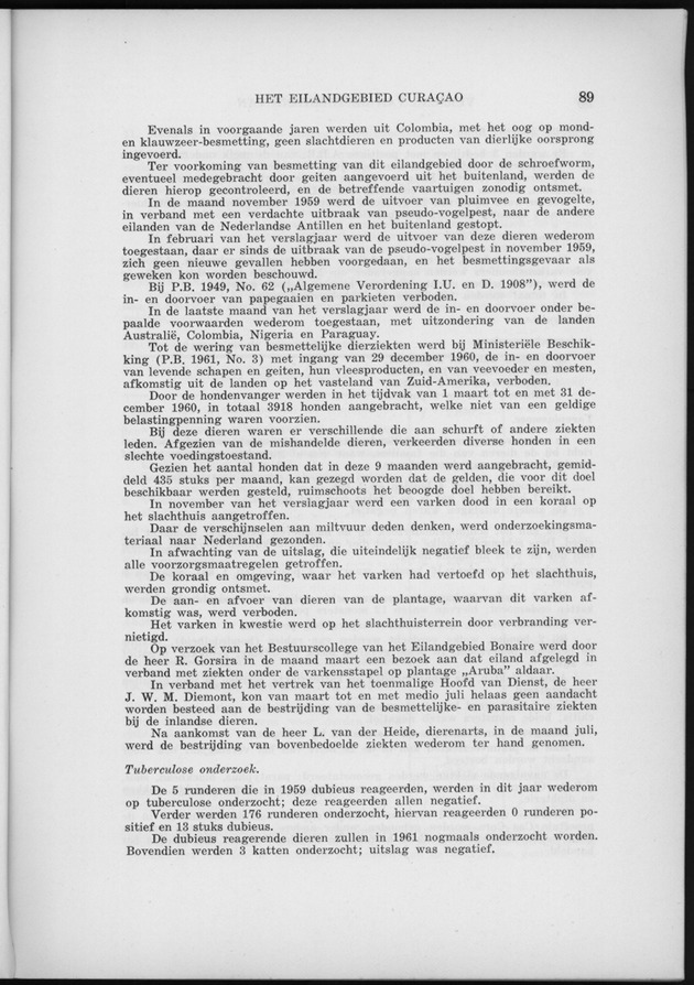 Verslag van de toestand van het eilandgebied Curacao 1960 - Page 89