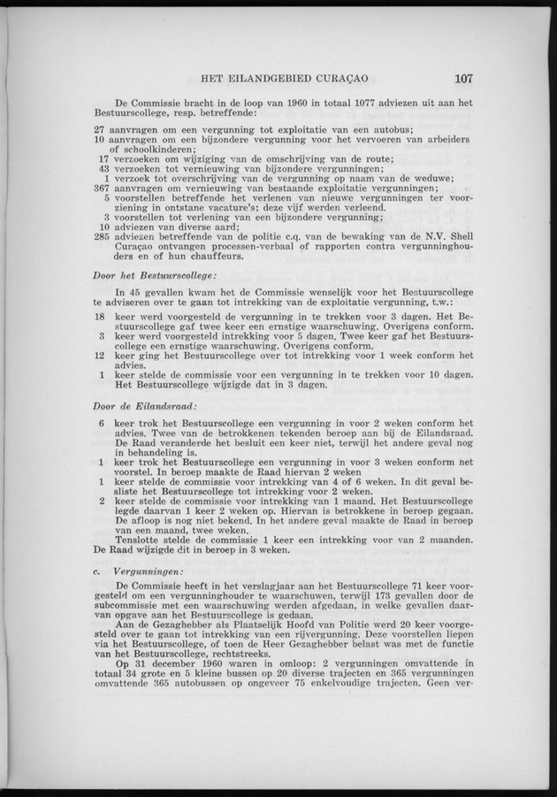 Verslag van de toestand van het eilandgebied Curacao 1960 - Page 107