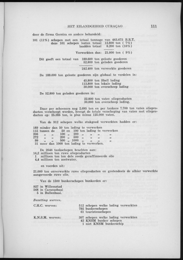 Verslag van de toestand van het eilandgebied Curacao 1960 - Page 111