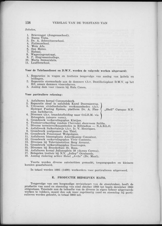 Verslag van de toestand van het eilandgebied Curacao 1960 - Page 138