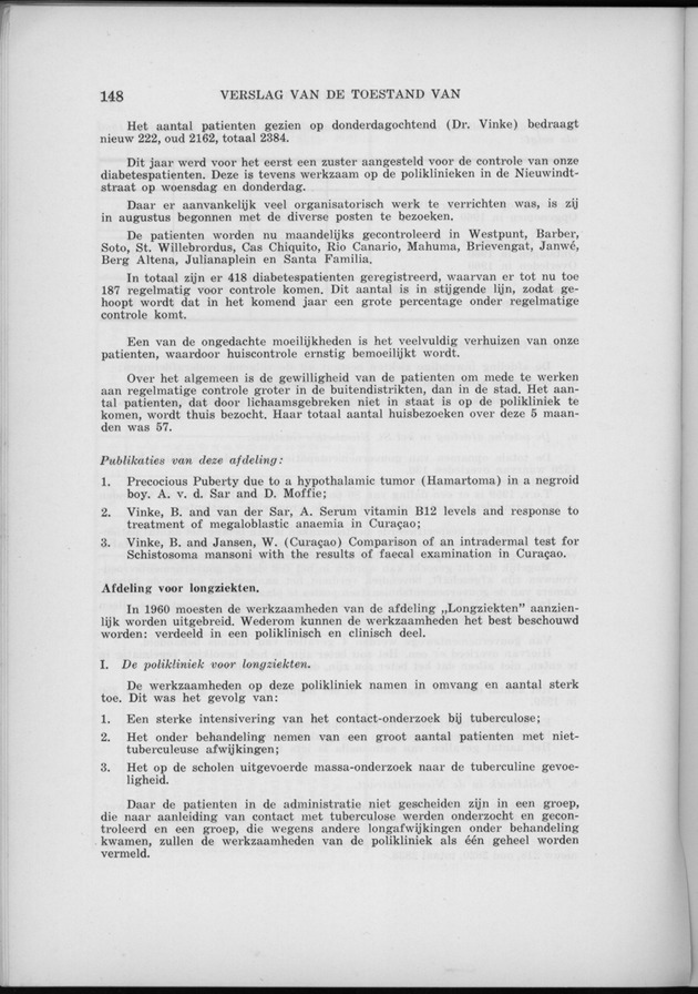 Verslag van de toestand van het eilandgebied Curacao 1960 - Page 148