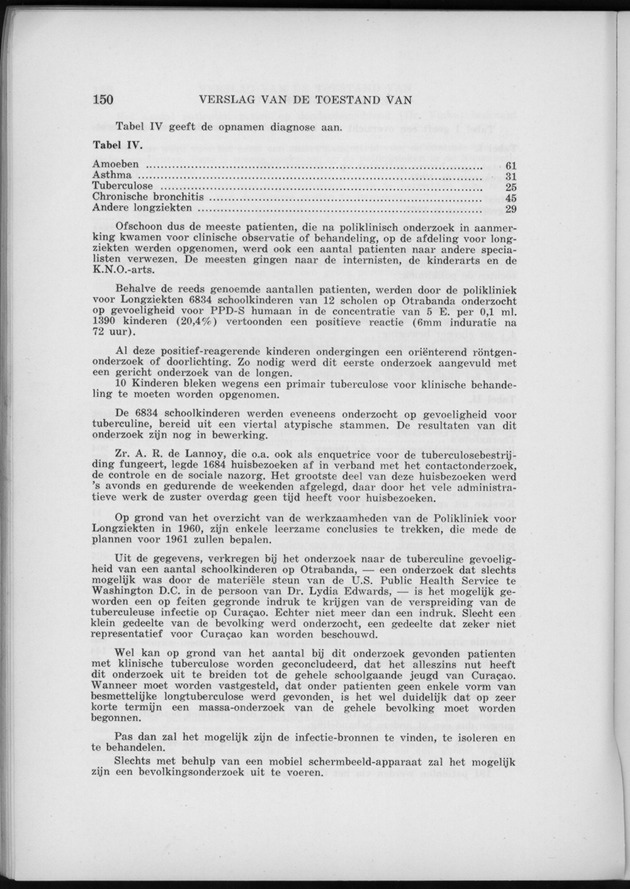 Verslag van de toestand van het eilandgebied Curacao 1960 - Page 150