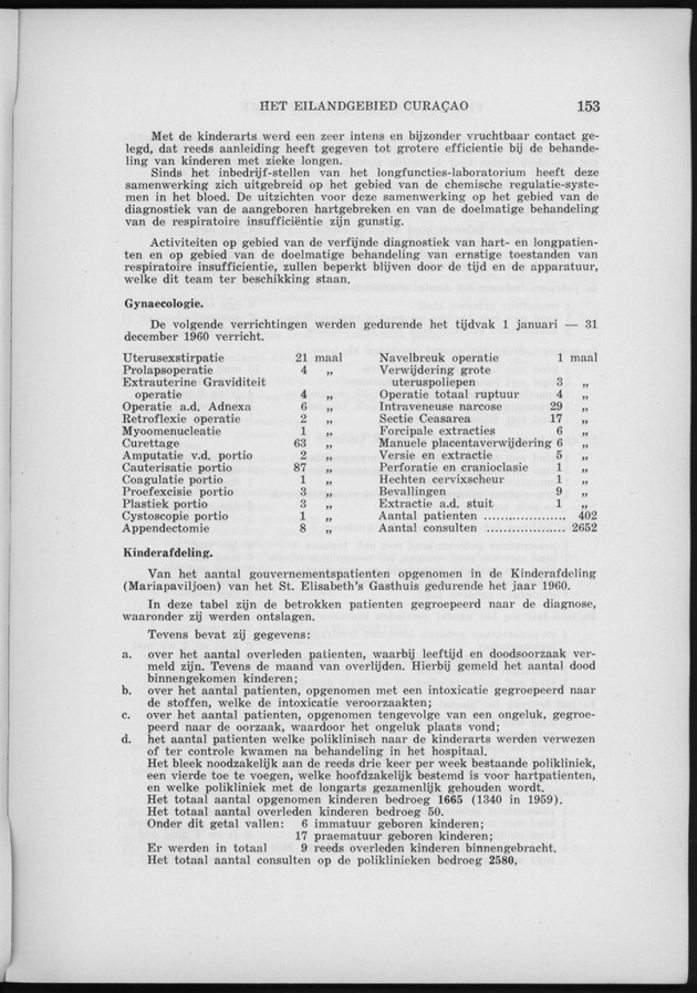Verslag van de toestand van het eilandgebied Curacao 1960 - Page 153