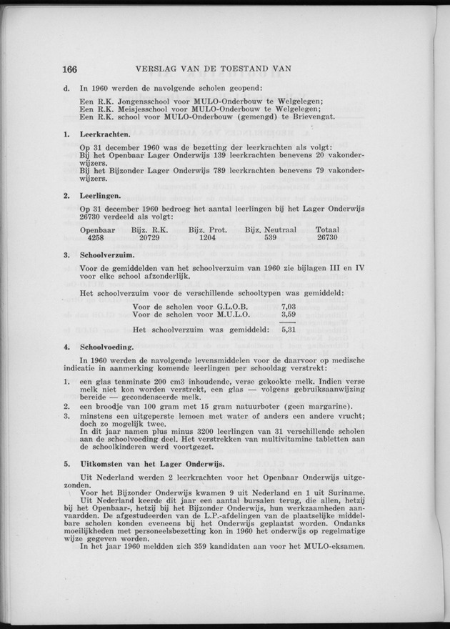 Verslag van de toestand van het eilandgebied Curacao 1960 - Page 166