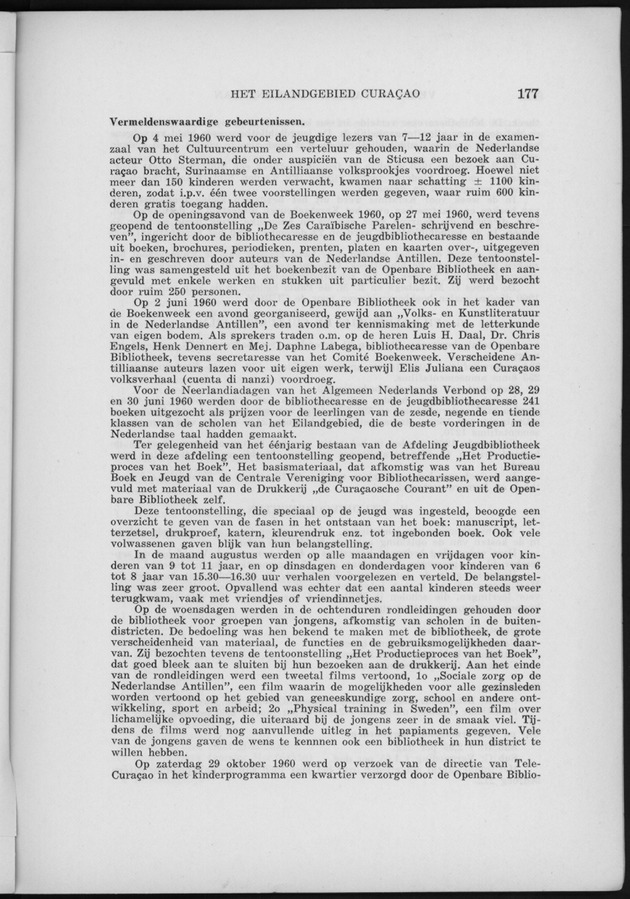 Verslag van de toestand van het eilandgebied Curacao 1960 - Page 177