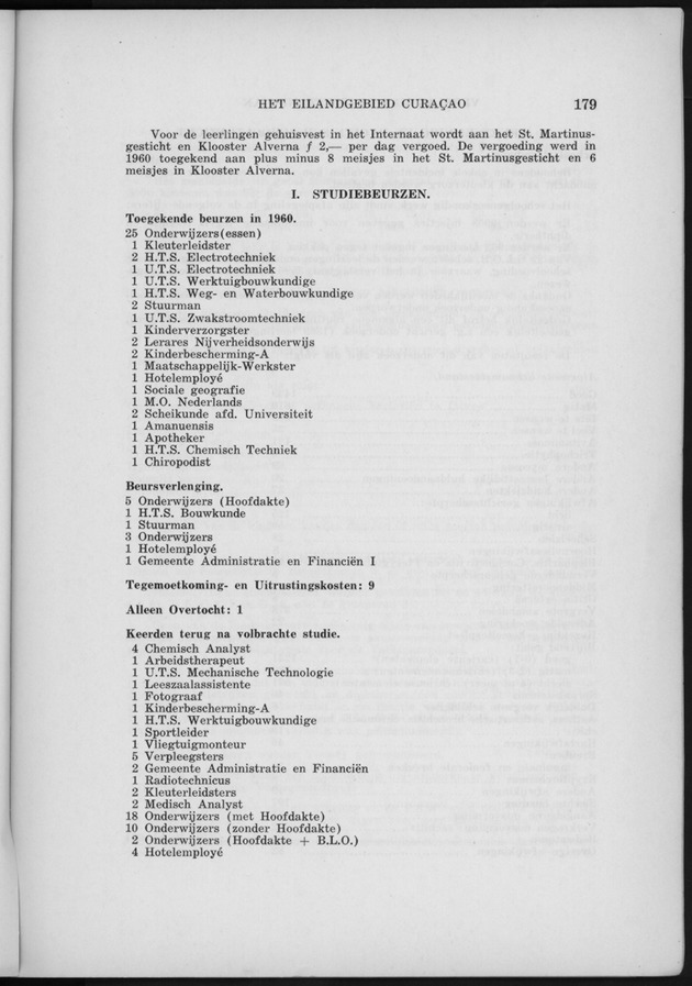 Verslag van de toestand van het eilandgebied Curacao 1960 - Page 179
