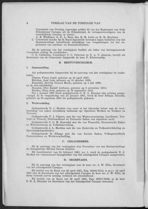 Verslag van de toestand van het eilandgebied Curacao 1961 - Page 4