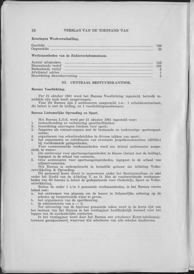 Verslag van de toestand van het eilandgebied Curacao 1961 - Page 10