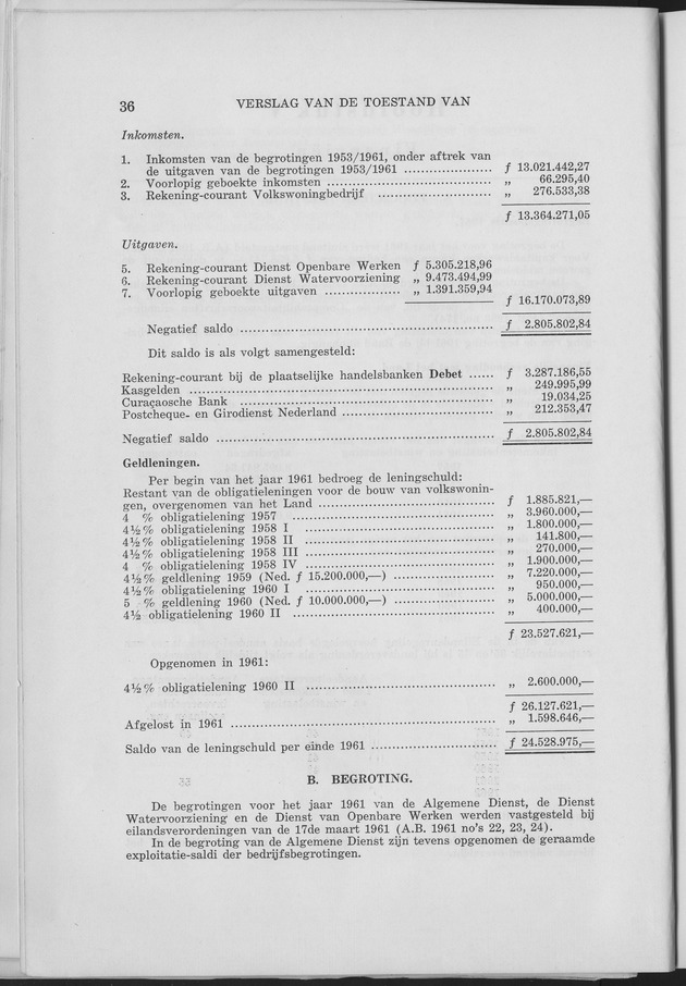 Verslag van de toestand van het eilandgebied Curacao 1961 - Page 36