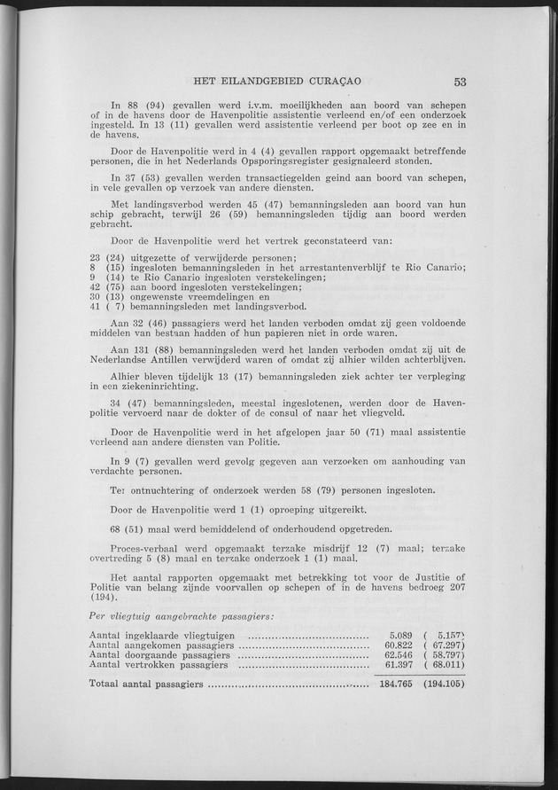 Verslag van de toestand van het eilandgebied Curacao 1961 - Page 53
