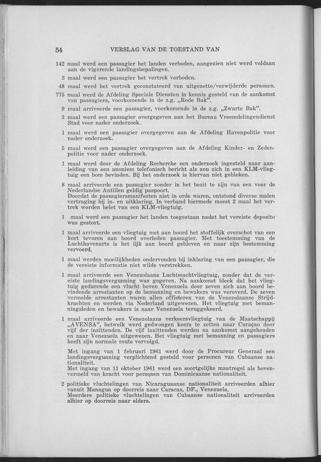 Verslag van de toestand van het eilandgebied Curacao 1961 - Page 54