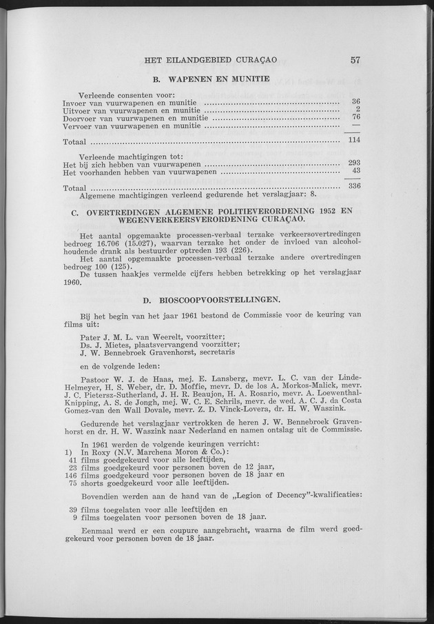 Verslag van de toestand van het eilandgebied Curacao 1961 - Page 57