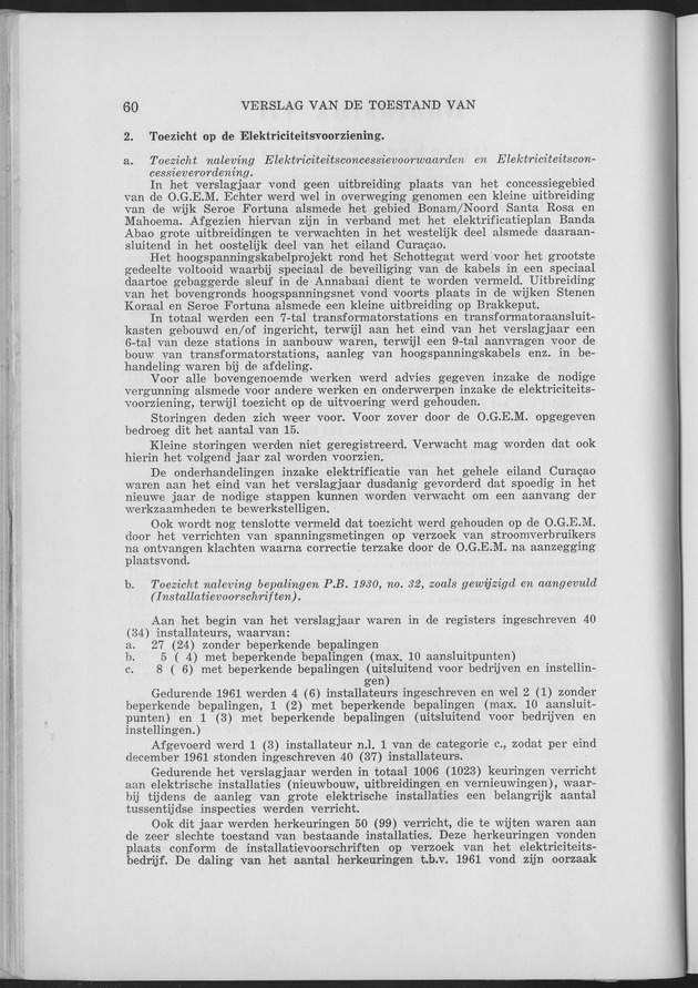Verslag van de toestand van het eilandgebied Curacao 1961 - Page 60