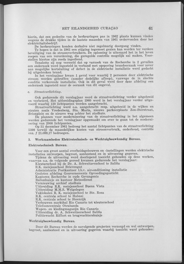 Verslag van de toestand van het eilandgebied Curacao 1961 - Page 61