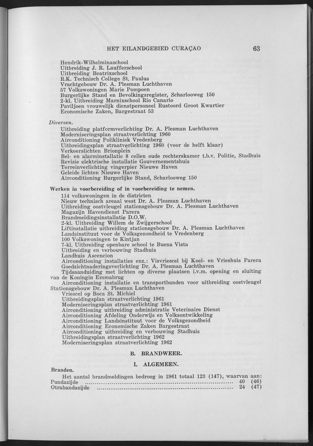 Verslag van de toestand van het eilandgebied Curacao 1961 - Page 63