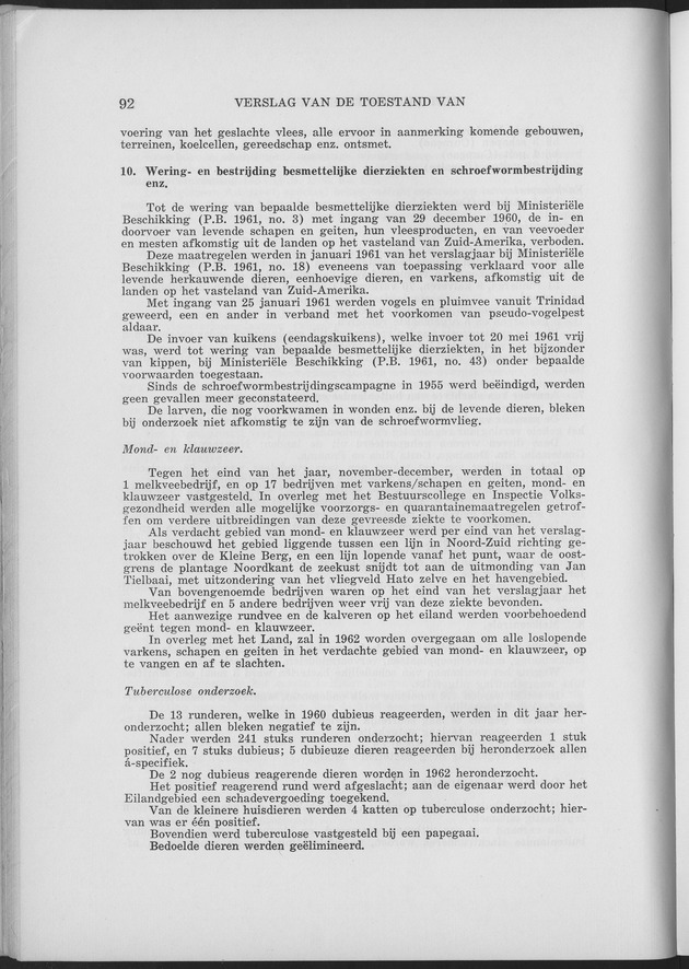 Verslag van de toestand van het eilandgebied Curacao 1961 - Page 92