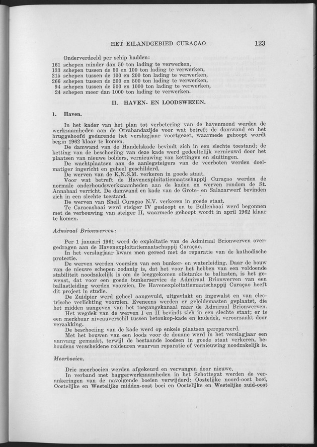 Verslag van de toestand van het eilandgebied Curacao 1961 - Page 123
