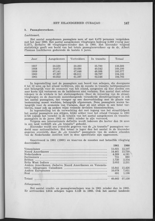 Verslag van de toestand van het eilandgebied Curacao 1961 - Page 147