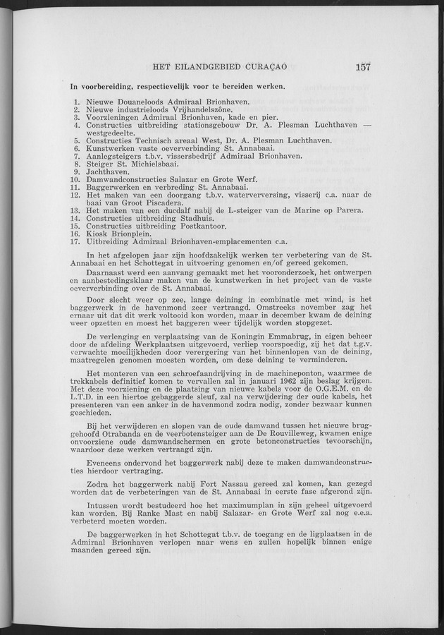 Verslag van de toestand van het eilandgebied Curacao 1961 - Page 157