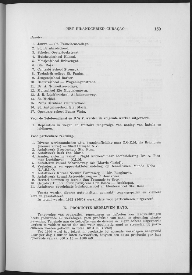 Verslag van de toestand van het eilandgebied Curacao 1961 - Page 159