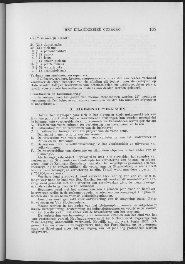 Verslag van de toestand van het eilandgebied Curacao 1961 - Page 165