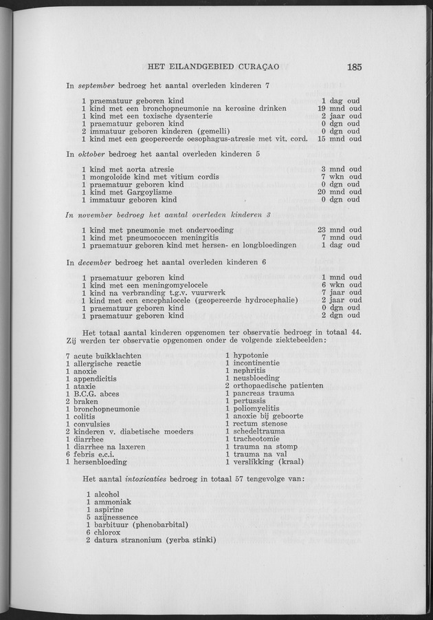 Verslag van de toestand van het eilandgebied Curacao 1961 - Page 185