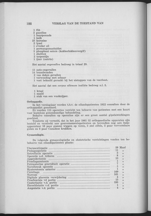 Verslag van de toestand van het eilandgebied Curacao 1961 - Page 186
