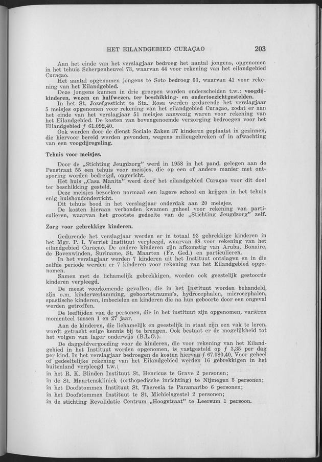 Verslag van de toestand van het eilandgebied Curacao 1961 - Page 203