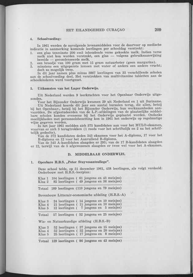 Verslag van de toestand van het eilandgebied Curacao 1961 - Page 209