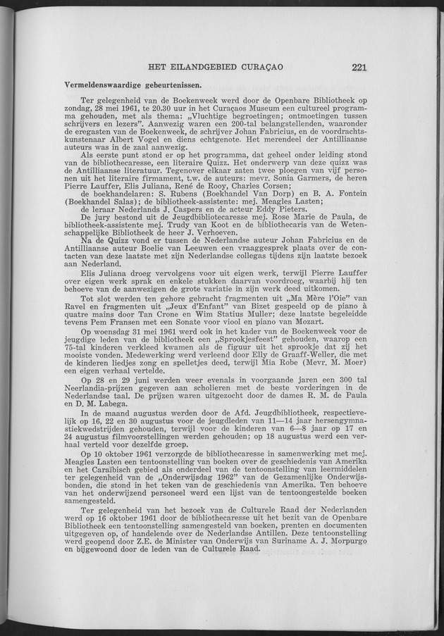 Verslag van de toestand van het eilandgebied Curacao 1961 - Page 223